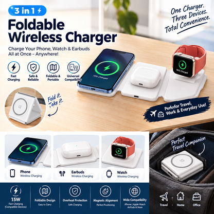 3-in-1 Foldable Wireless Charger