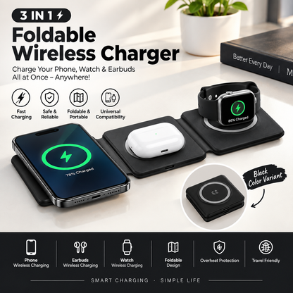 3-in-1 Foldable Wireless Charger